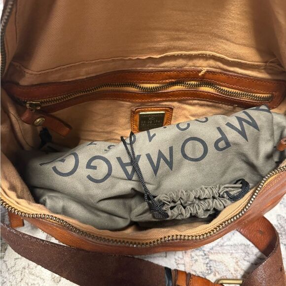 Campomaggi x Free People Brato Leather Belt/Sling Bag in True Cognac - Picture 9 of 12